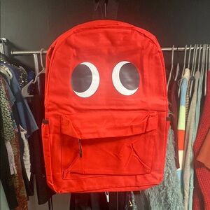 Rainbow friends Red Backpack with Eye Design